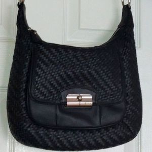 COACH L1169-19314 Kristen hobo bag, blk/silver